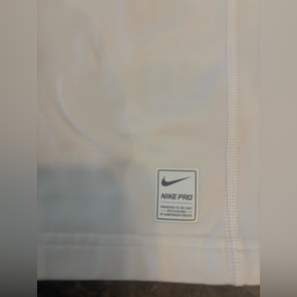 Nike Pro Gray and White Long Sleeve Compression Performance Top - Picture 6 of 6